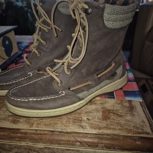 Sperry Women's Brown and Tan Ankle Boots